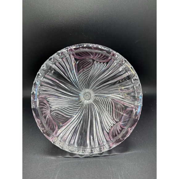 Vintage Anna Hutte Bleikristal Crystal Candy Dish, Decorative Glass Dish & Lid - Picture 7 of 10